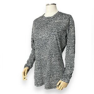 NIKE Dri-Fit Long Sleeve Printed Golf Top